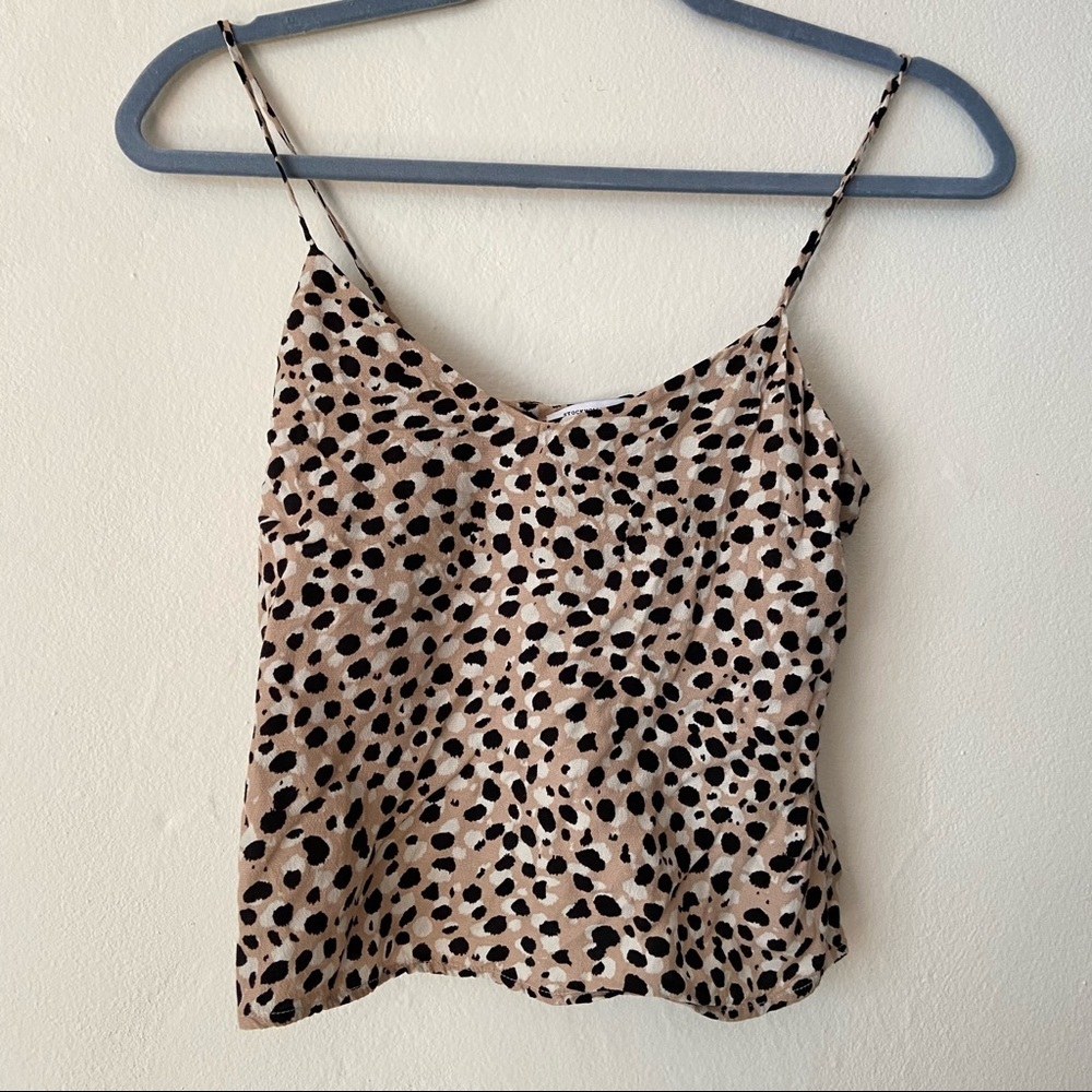 & Other Stories Stockholm Atlier Animal Print Tank Top